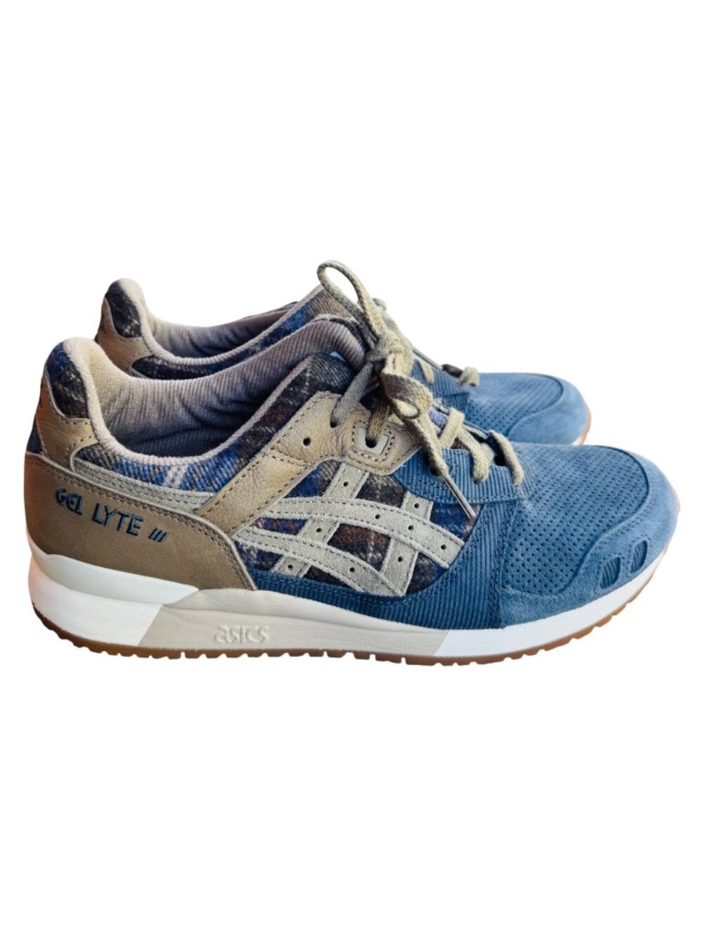 ASICS Gel-Lyte III OG Tarmac Mink Sneakers Mens Size 9.5 Grey Brown Used 1201A25